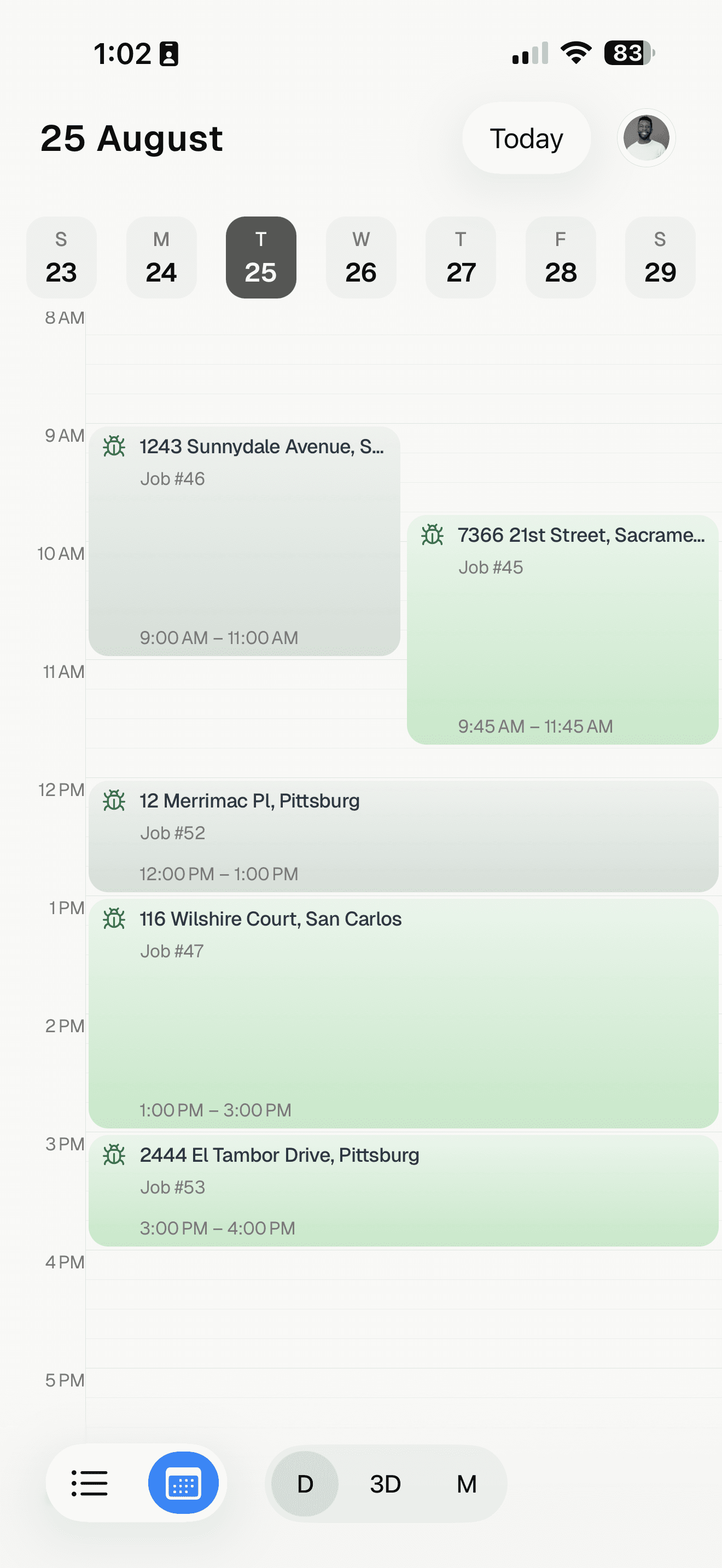 Noma mobile daily inspection schedule